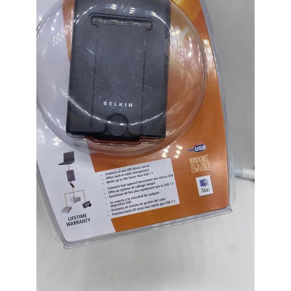 Belkin Hi-Speed USB 2.0 Pocket Hub New SEALED 40X Faster P44210-C
